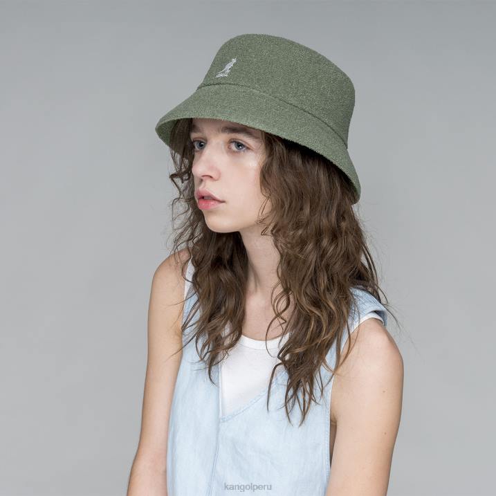 balde bermuda unisexo Kangol accesorios aceite verde B4VR624