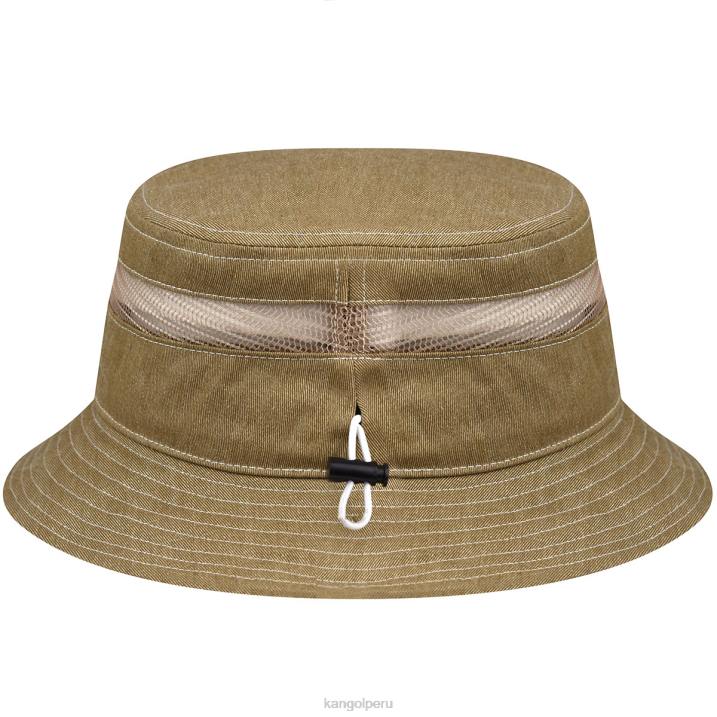 balde de malla de algodón envejecido unisexo Kangol accesorios avena B4VR472