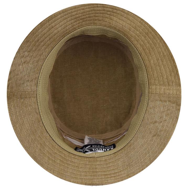 balde de malla de algodón envejecido unisexo Kangol accesorios avena B4VR472