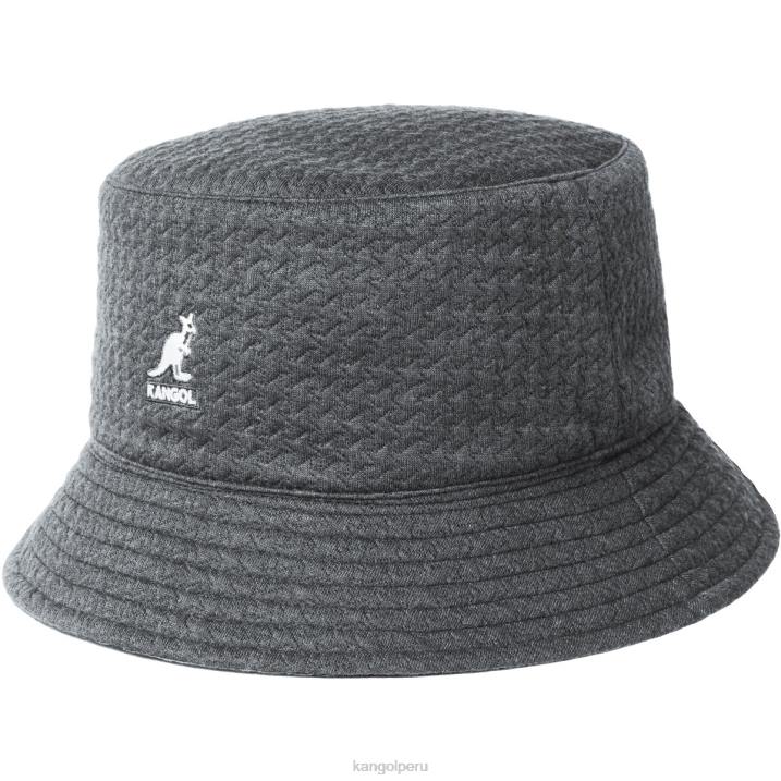 balde reversible con relieve unisexo Kangol accesorios carbón/negro B4VR675