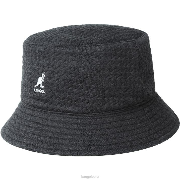 balde reversible con relieve unisexo Kangol accesorios negro B4VR674