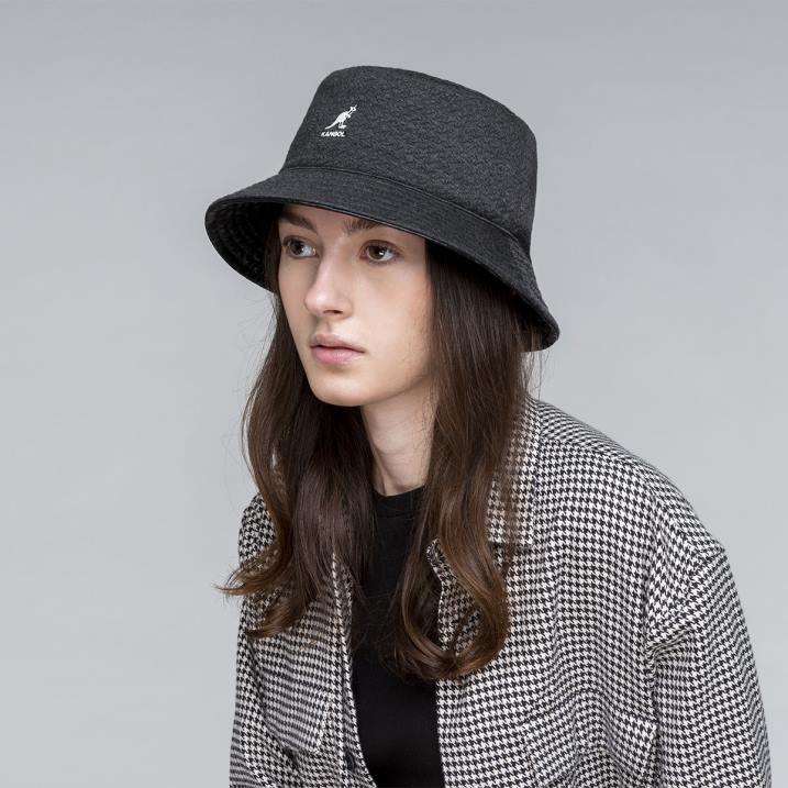 balde reversible con relieve unisexo Kangol accesorios negro B4VR674