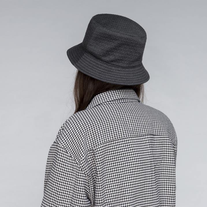 balde reversible con relieve unisexo Kangol accesorios negro B4VR674