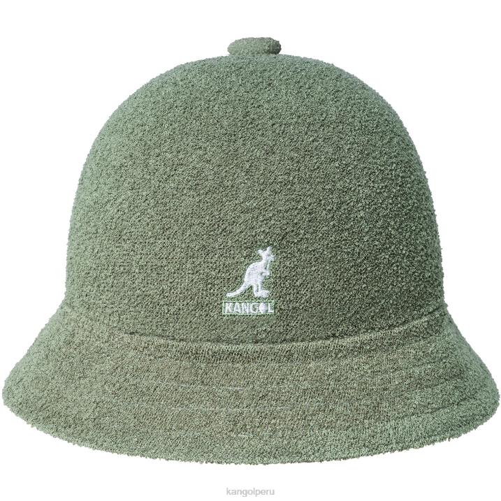 bermudas informales unisexo Kangol accesorios aceite verde B4VR606