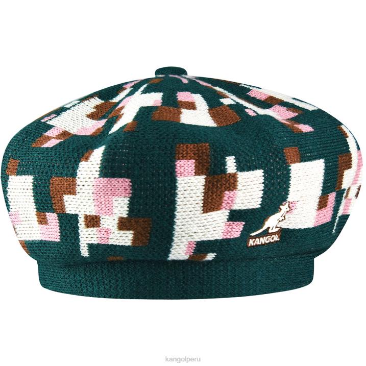 boina de cuadros pixelados unisexo Kangol accesorios pino/crema B4VR399