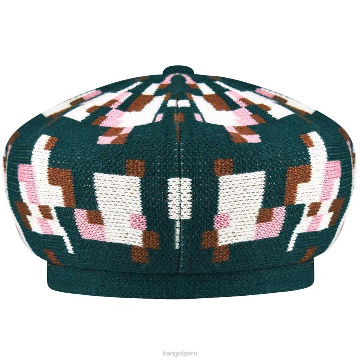 boina de cuadros pixelados unisexo Kangol accesorios pino/crema B4VR399