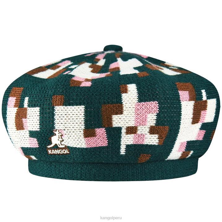 boina de cuadros pixelados unisexo Kangol accesorios pino/crema B4VR399