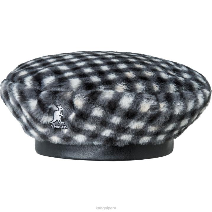 boina de piel sintética unisexo Kangol accesorios guinga negra B4VR407