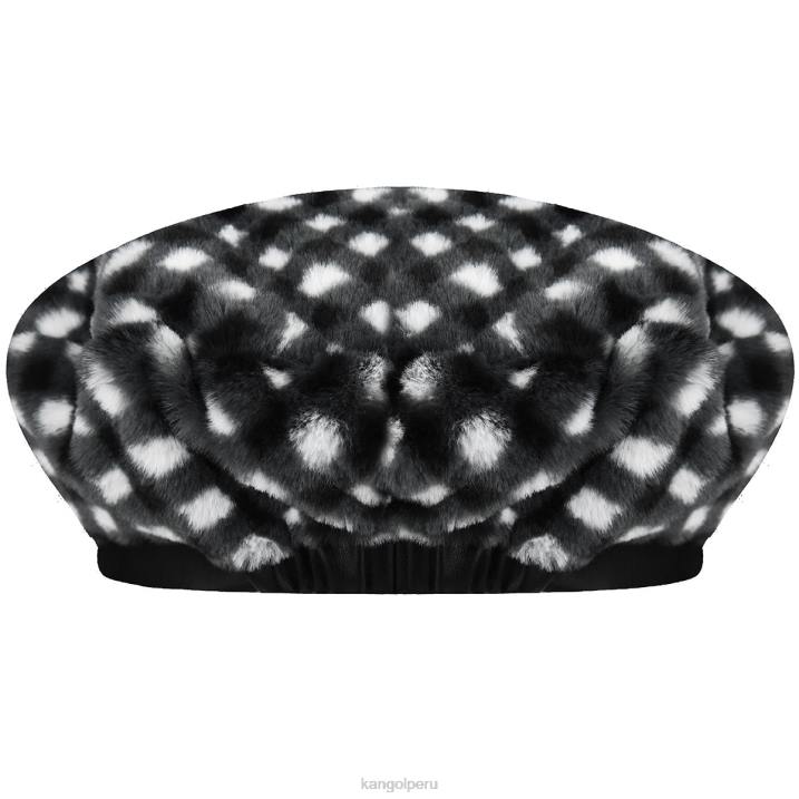 boina de piel sintética unisexo Kangol accesorios guinga negra B4VR407