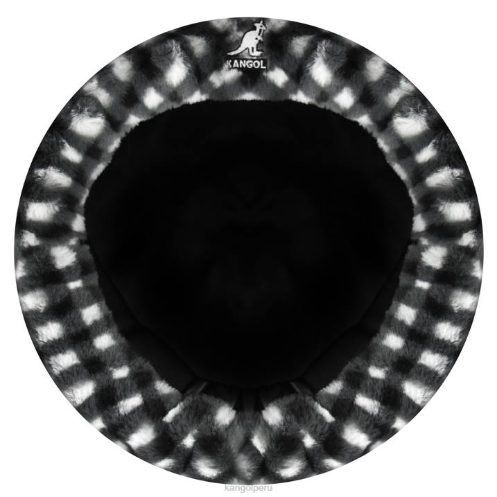 boina de piel sintética unisexo Kangol accesorios guinga negra B4VR407