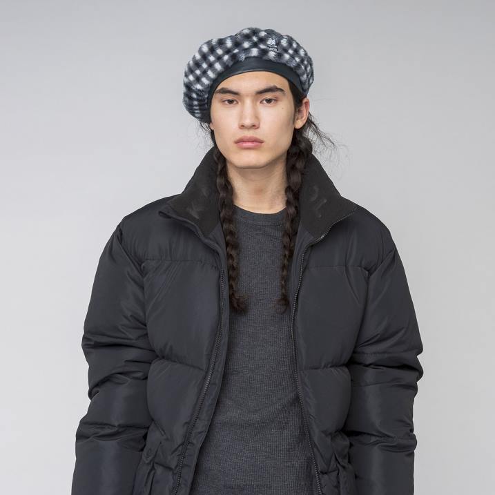 boina de piel sintética unisexo Kangol accesorios guinga negra B4VR407