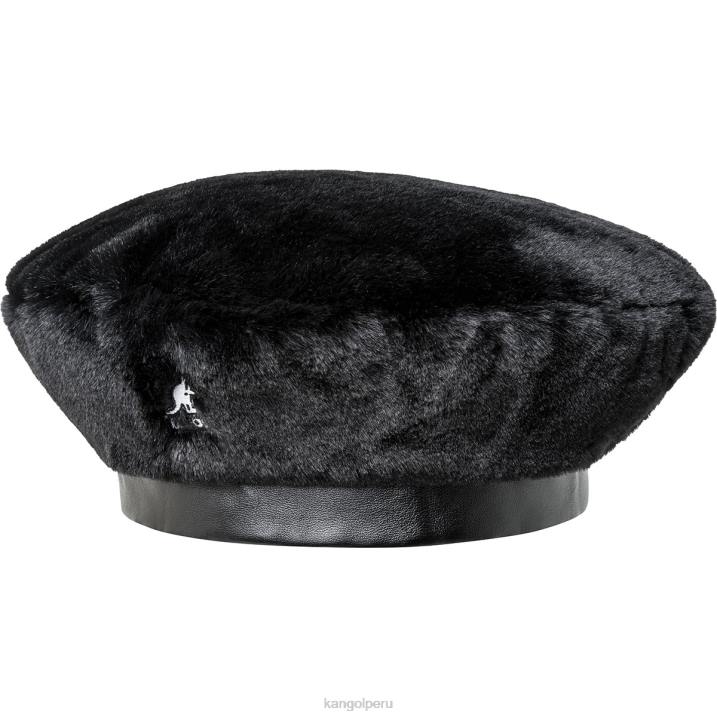 boina de piel sintética unisexo Kangol accesorios negro sólido B4VR403