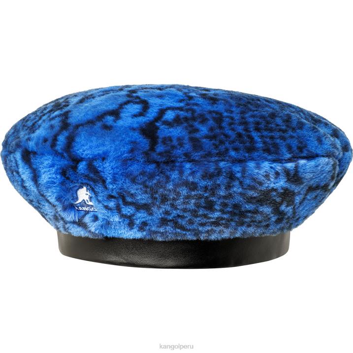 boina de piel sintética unisexo Kangol accesorios serpiente azul B4VR408