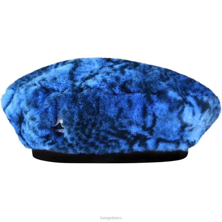 boina de piel sintética unisexo Kangol accesorios serpiente azul B4VR408