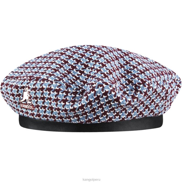 boina de rejilla de dientes unisexo Kangol accesorios granate/azul B4VR425