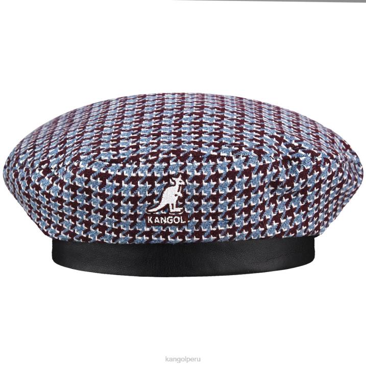 boina de rejilla de dientes unisexo Kangol accesorios granate/azul B4VR425