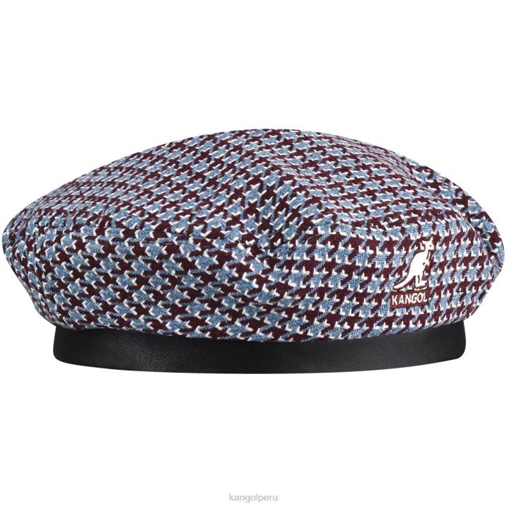 boina de rejilla de dientes unisexo Kangol accesorios granate/azul B4VR425
