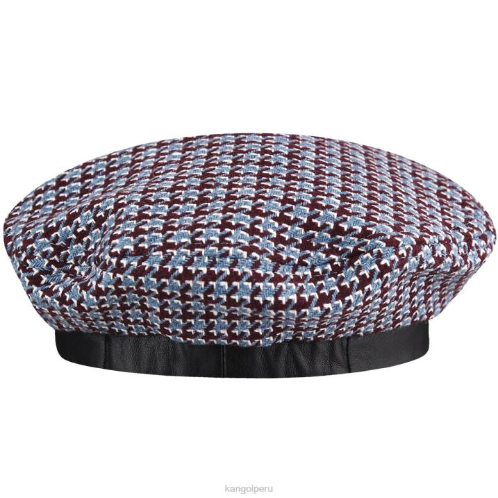 boina de rejilla de dientes unisexo Kangol accesorios granate/azul B4VR425
