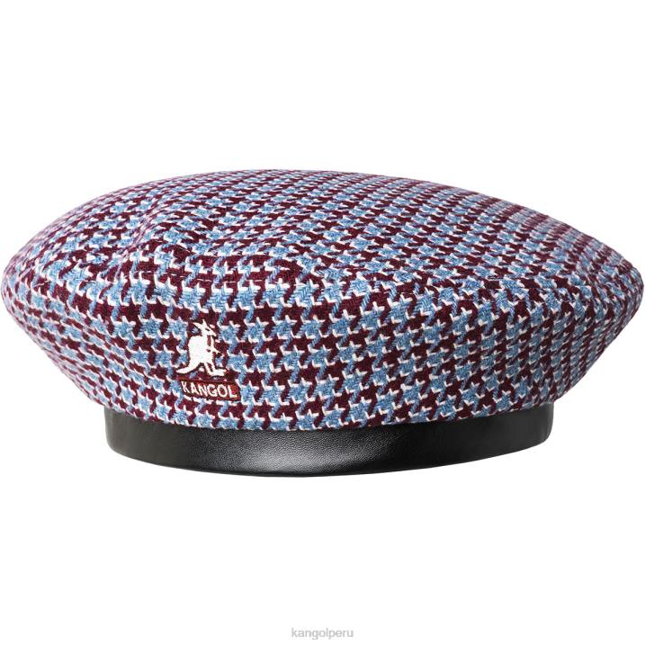 boina de rejilla de dientes unisexo Kangol accesorios granate/azul B4VR425
