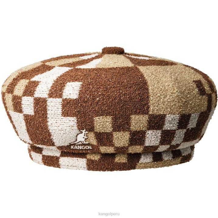 boina pop vichy jax unisexo Kangol accesorios caoba/avena B4VR392