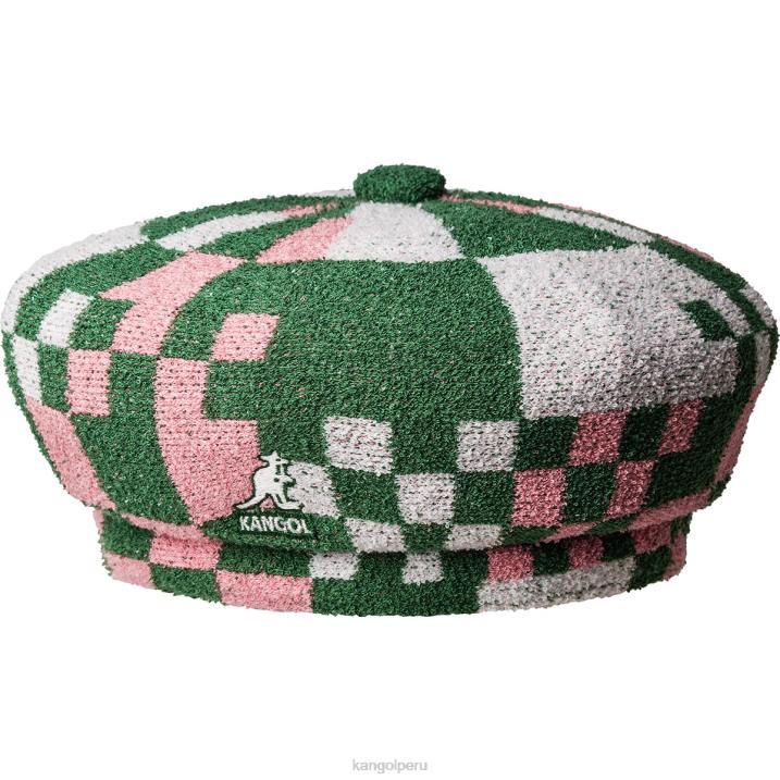 boina pop vichy jax unisexo Kangol accesorios verde césped/pepto B4VR394