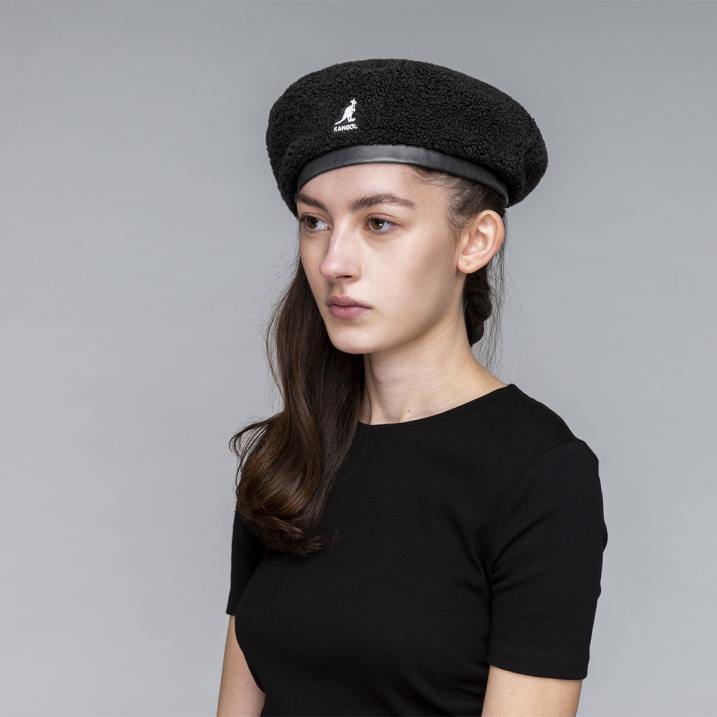 boina reversible de felpa de nailon unisexo Kangol accesorios negro/rosa electrico B4VR423