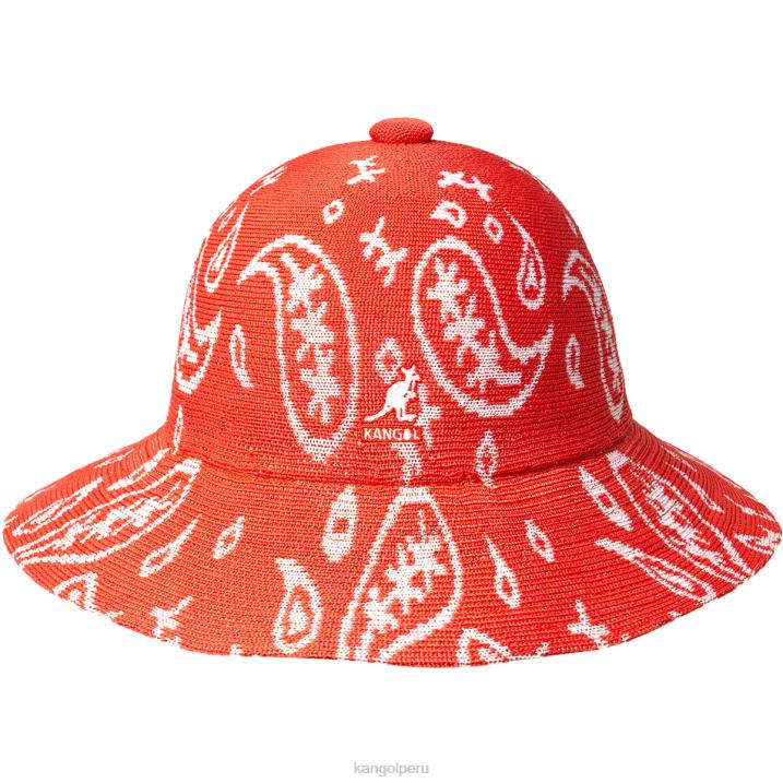 cachemir de ala ancha informal unisexo Kangol accesorios brillo cereza/blanco B4VR660