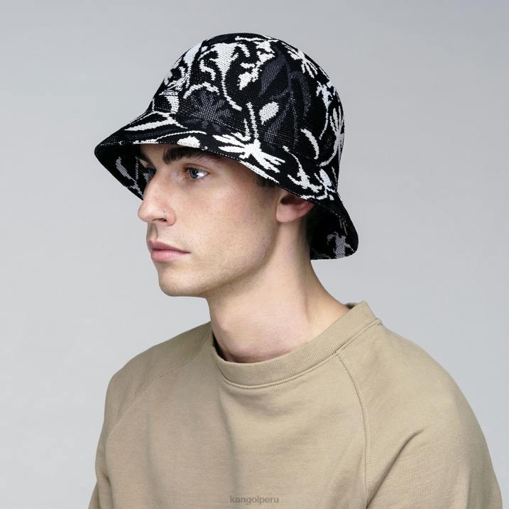 calle floral informal unisexo Kangol accesorios floral negro B4VR487