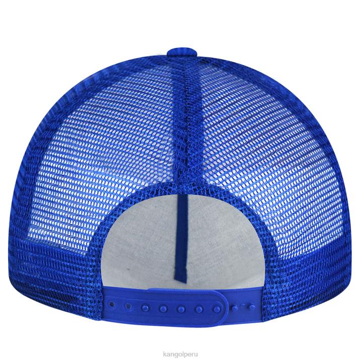 camionero de malla de seersucker unisexo Kangol accesorios azul B4VR284