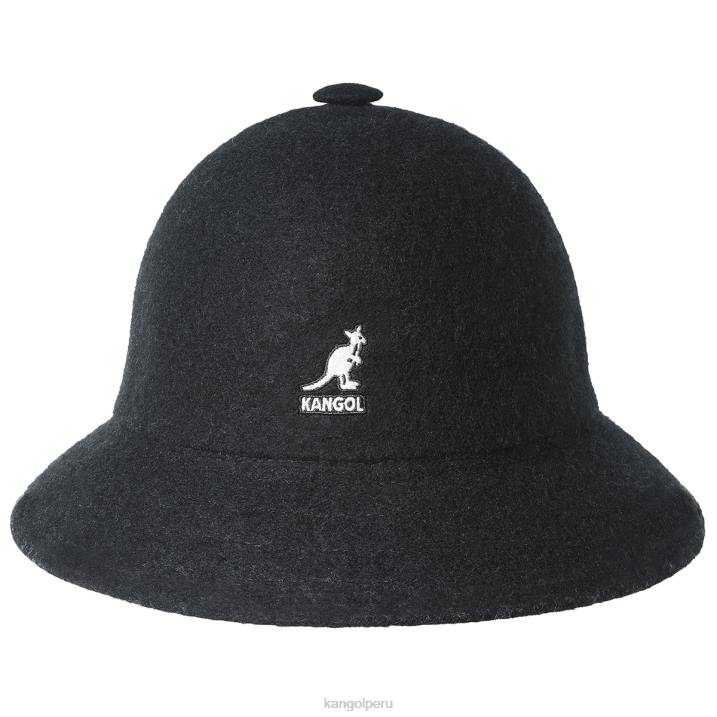casual de lana unisexo Kangol accesorios negro B4VR714