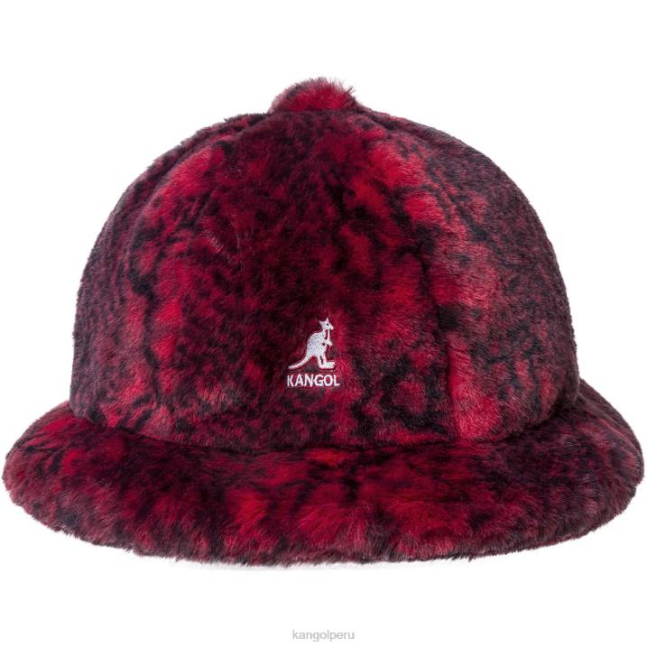 casual de piel sintética unisexo Kangol accesorios serpiente roja B4VR703