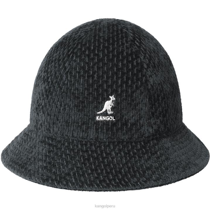 casual de terciopelo flameado unisexo Kangol accesorios negro B4VR677
