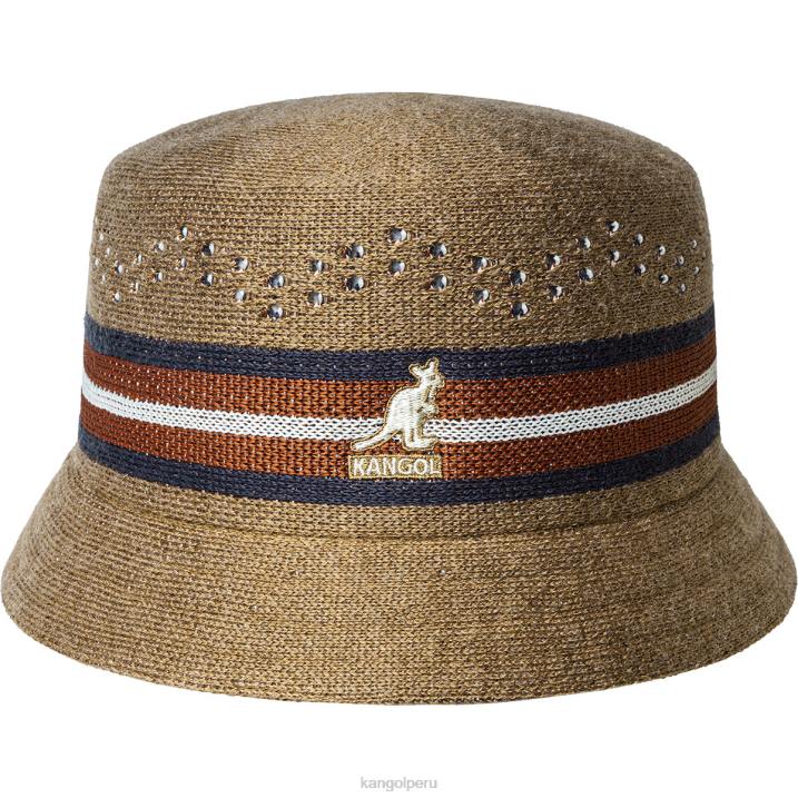 contenedor de rayas resbaladizas unisexo Kangol accesorios camello B4VR570