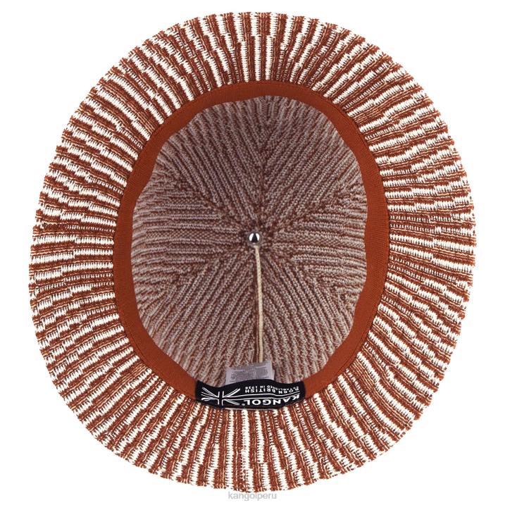 contorno de onda informal unisexo Kangol accesorios caoba/crema B4VR560