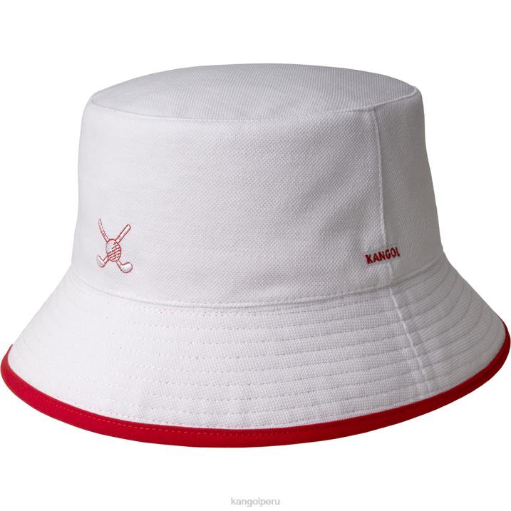 cubeta de golf reversible unisexo Kangol accesorios blanco rojo B4VR469