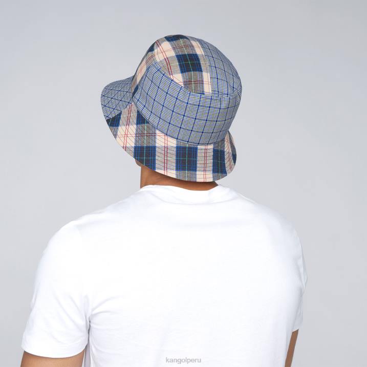 cubeta para puré a cuadros unisexo Kangol accesorios azul de mykonos B4VR682