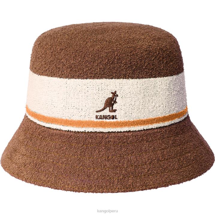 cubo con rayas bermuda unisexo Kangol accesorios caoba B4VR643