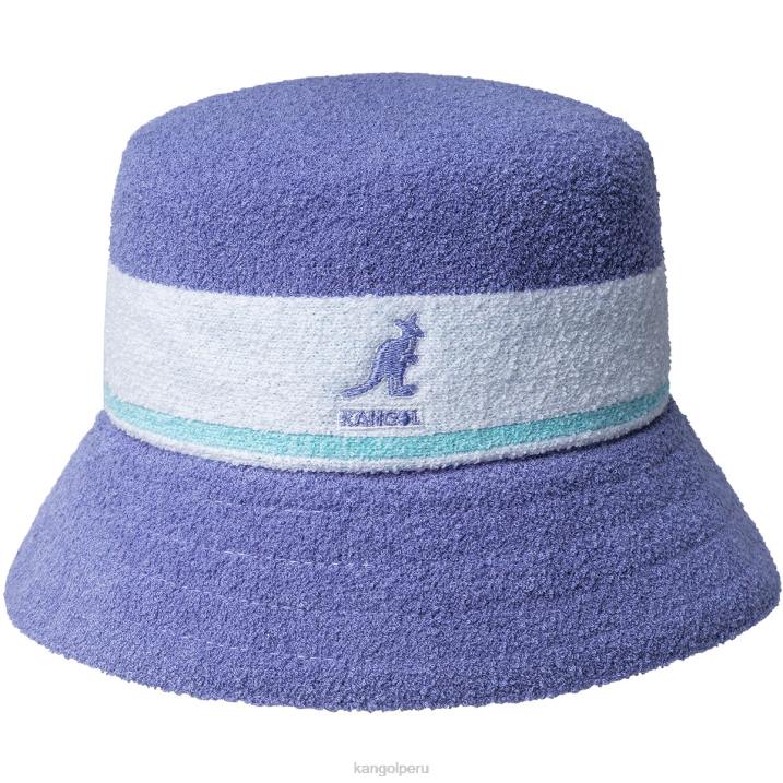 cubo con rayas bermuda unisexo Kangol accesorios lila helado B4VR647