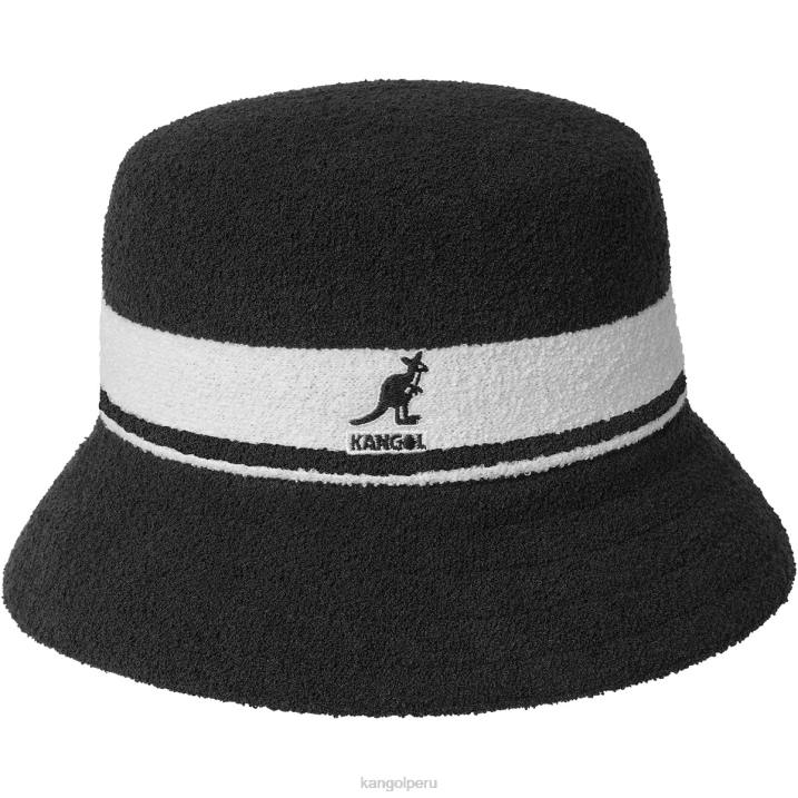 cubo con rayas bermuda unisexo Kangol accesorios negro B4VR642