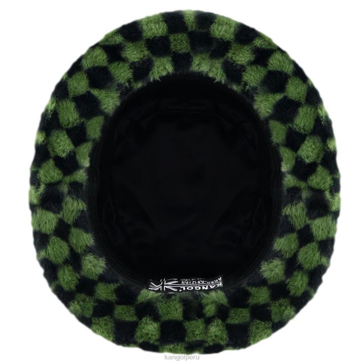 cubo de piel sintética unisexo Kangol accesorios cheque de oliva B4VR712