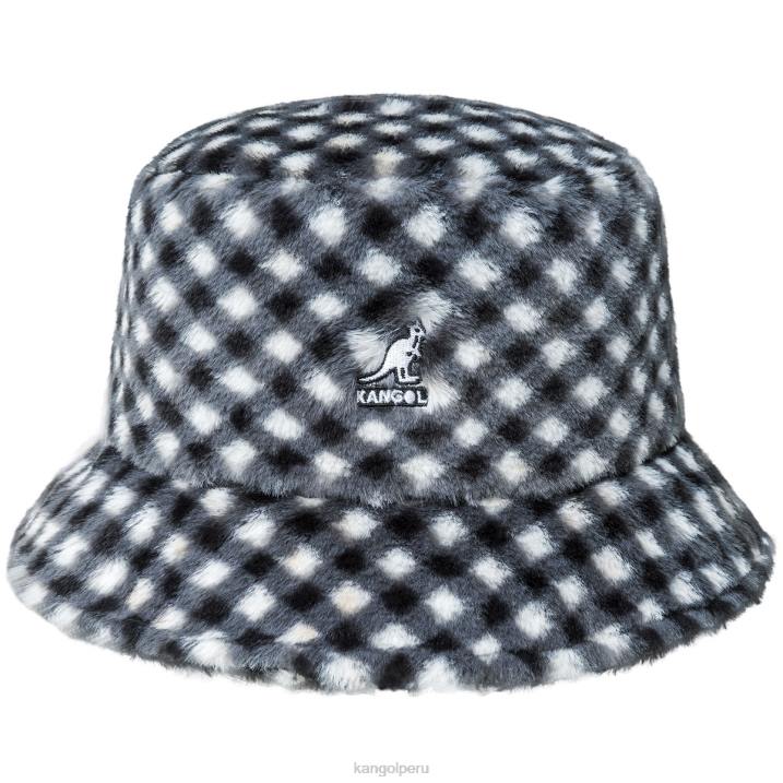 cubo de piel sintética unisexo Kangol accesorios guinga negra B4VR710