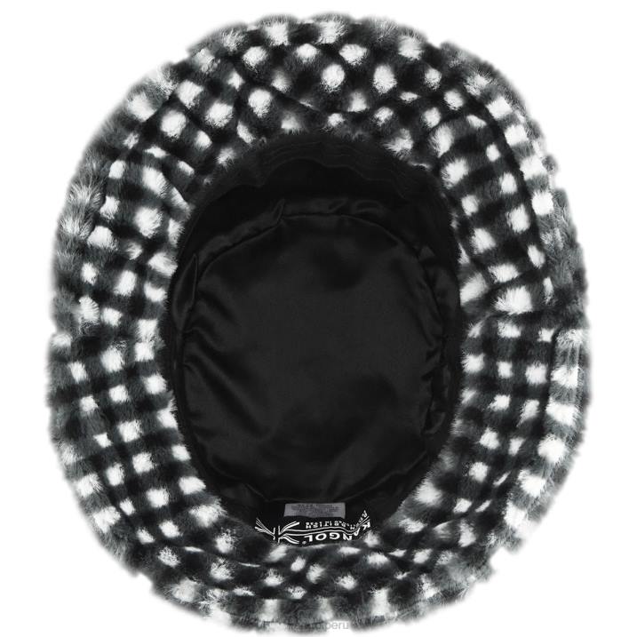 cubo de piel sintética unisexo Kangol accesorios guinga negra B4VR710