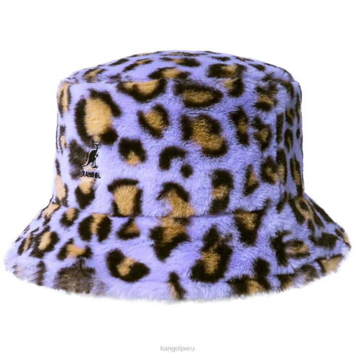 cubo de piel sintética unisexo Kangol accesorios leopardo lavanda B4VR708