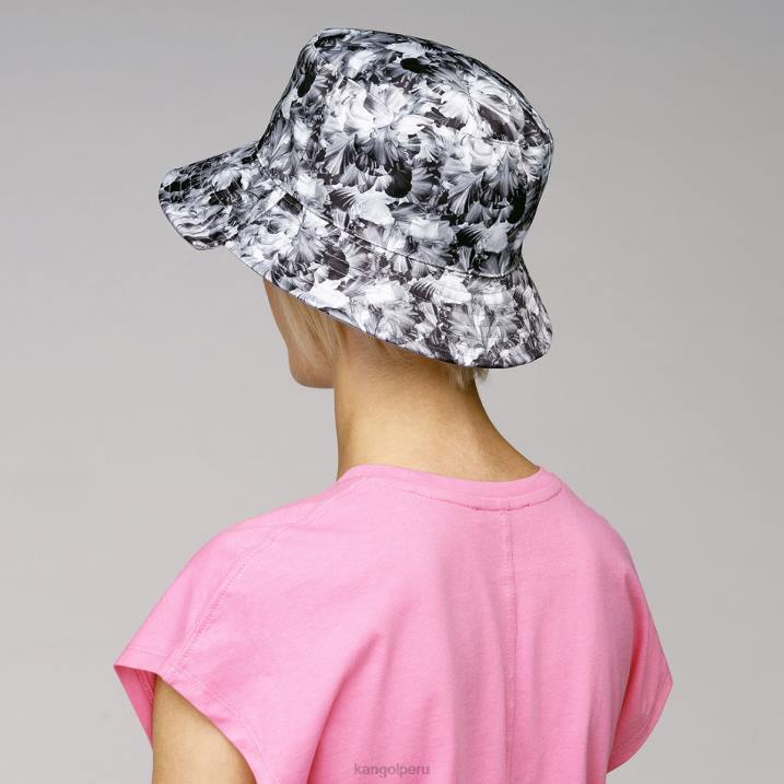 cubo floral reversible unisexo Kangol accesorios floral negro B4VR456