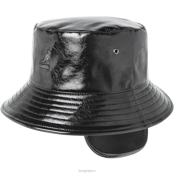 futuro cubo con orejeras unisexo Kangol accesorios arruga negra B4VR689