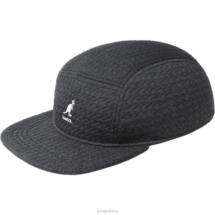 gorra con 5 paneles en relieve unisexo Kangol accesorios negro B4VR357
