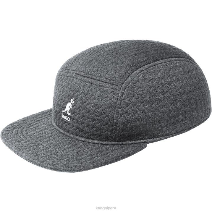 gorra con 5 paneles en relieve unisexo Kangol accesorios negro B4VR357