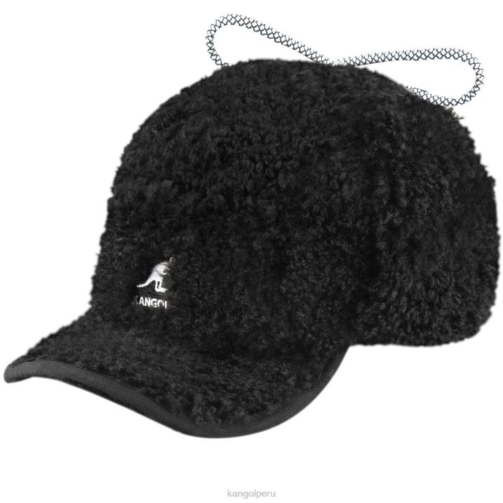 gorra con solapa utilitaria de borrego sintético unisexo Kangol accesorios negro B4VR912