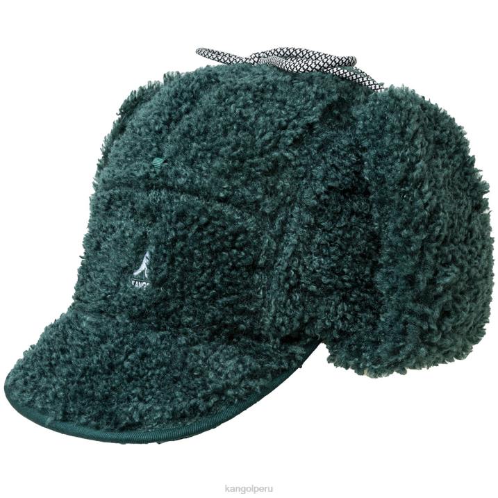 gorra con solapa utilitaria de borrego sintético unisexo Kangol accesorios pino B4VR913