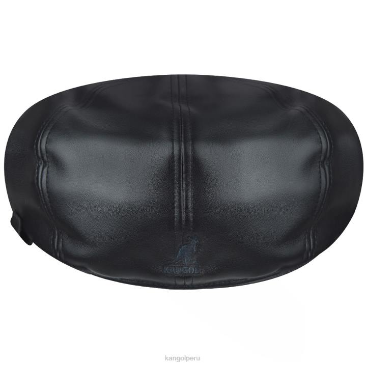gorra de piel sintética unisexo Kangol accesorios negro B4VR763